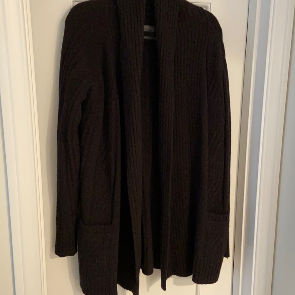All Saints cable knit shawl cardigan